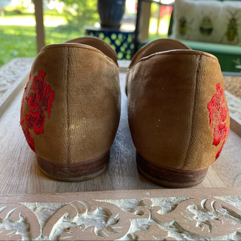 Anthropologie Billy Ella Embroidered Loafers - Picture 4 of 11
